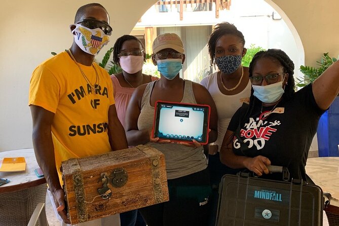 Augmented Reality Secret Agent Treasure Hunt in St Thomas - Your route: at least three locations, then the beach treasure chest