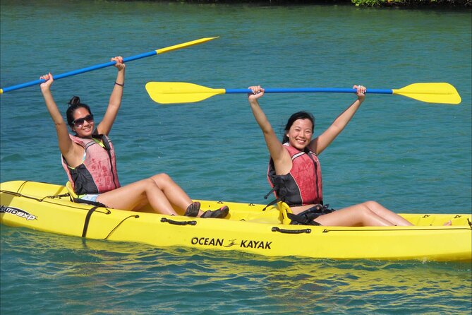 Cas Cay - Kayak Hike and Snorkel Adventure - Kayaking the red mangroves, with the guide up front