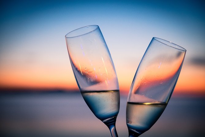 Champagne Sunset Sail from Margaritaville - The 2-hour itinerary: sail past St Thomas, watch sunset, then the moon rise