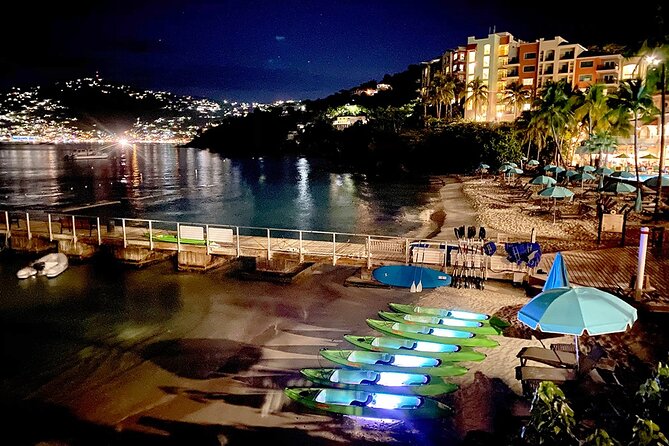 Glow Boats LED Night Kayak from Marriott Frenchman's Cove - The 1 Hour 15 Minute Flow, Skills First, Then Quiet Paddling