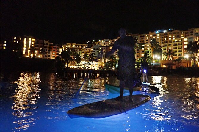 Glow Boats LED Night Kayak, Marriott Frenchman's Cove Dock, USVI - What you can realistically see in the glowing water