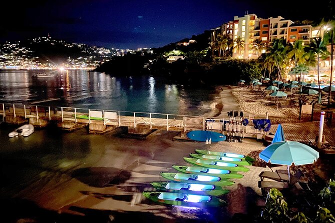 Glow Boats LED Night Kayak, Marriott Frenchman's Cove Dock, USVI - The 1 hour 15 minute flow: training, LED wildlife spotting, and back to the dock