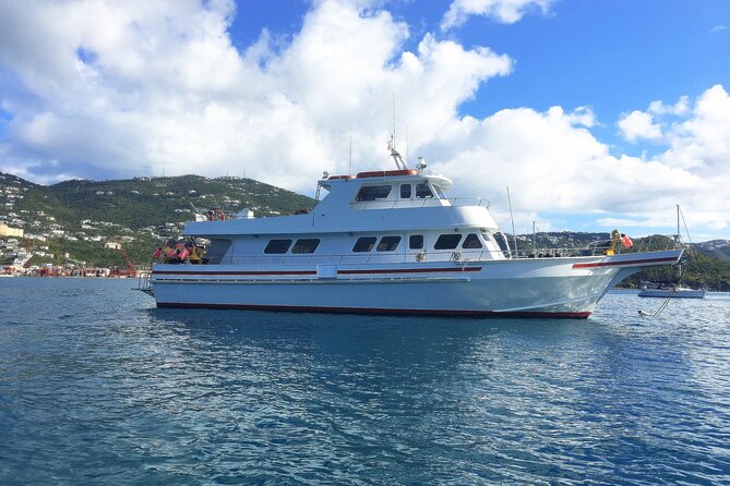 Guided Underwater Scooter and Snorkeling Activity in St. Thomas - The 60-Foot Yacht Cruise Out to the BOSS Site