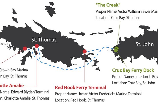 Paradise Taxi & Tours USVI- St. Thomas - Airport Transfer to Red Hook Ferry - Arrival at Red Hook: making your ferry day simpler