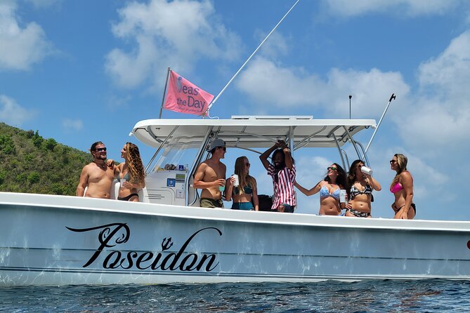 Private Fast Power Catamaran. Full or Half Day for Beach Hopping, Snorkel & Swim - The route: how your captain builds a St Thomas beach-hopping day