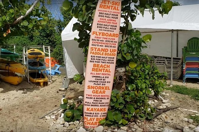 Rainbow Beach with Round-trip Transportation in St. Croix - Rentals and the beach bar: how to budget for the real cost