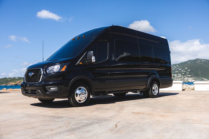 Shared VIP Shuttle from Westin Frenchman's Reef to STT Airport - Pickup at the Hotel Lobby and Fast Text-Style Communication