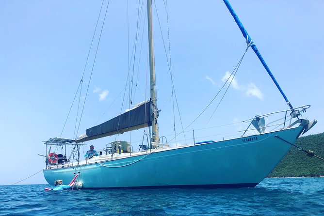 SPECIAL - (Up to 4 Passengers) All Inclusive Day Sail - The Day’s Flow: Two Snorkel Stops and a Quiet Anchorage