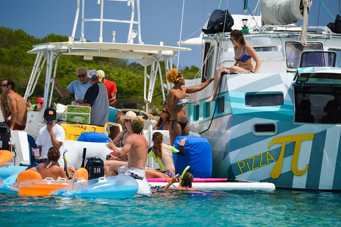 St. John PiZZA Pi Snorkel Sail with Beach Stop, Lunch & Open Bar - Westin - Snorkeling Stops That Are Known for Turtles, Rays, and Big Reef Life
