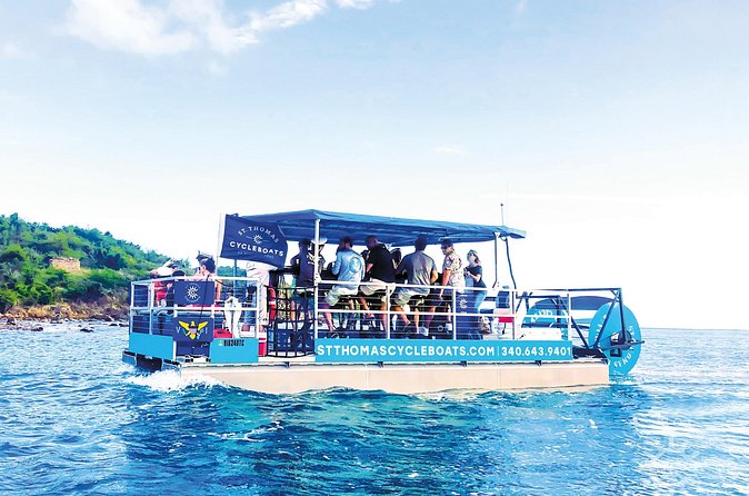 St. Thomas Cycleboats Water Island Trip - Outbound to Water Island: views, music, and the easy-going rhythm
