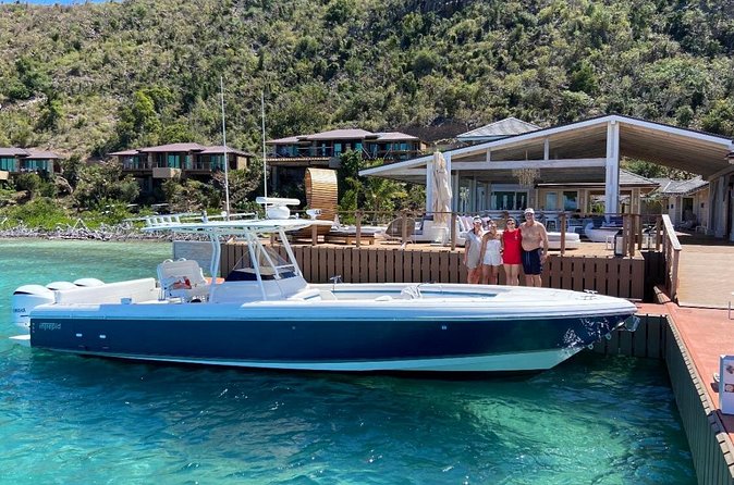 St Thomas Full-Day Boat Rental 37' Intrepid Powerboat - Value check: $1,600 per group, up to 12 passengers