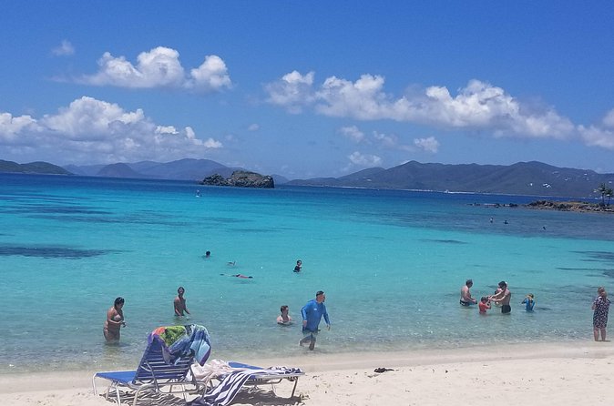St. Thomas Half-Day Beach Hopping Tour - Lindqvist Beach: clear water to wrap up, plus a $5 per-person fee