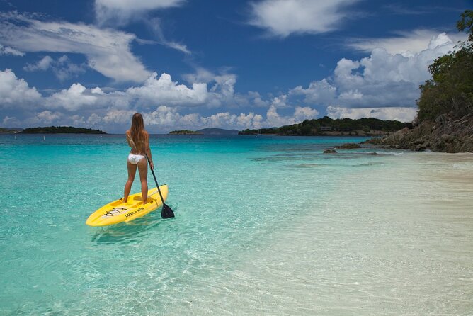 Stand Up Paddleboard Rental in St Thomas - Entering the water from Charlotte Amalie and the Mangrove Lagoon