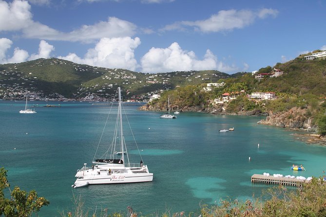Sunset Sail with Cocktails and Appetizers - The VI Cat at Marriott’s Frenchman’s Cove, where you start the sunset