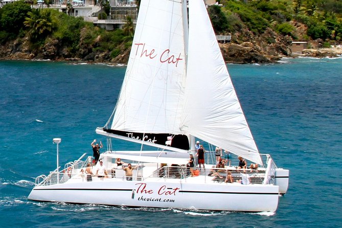 Turtle Cove Catamaran Snorkel and Sail at Little Buck Island STT - Setting sail from Marriott Frenchman’s Cove (and finding it fast)